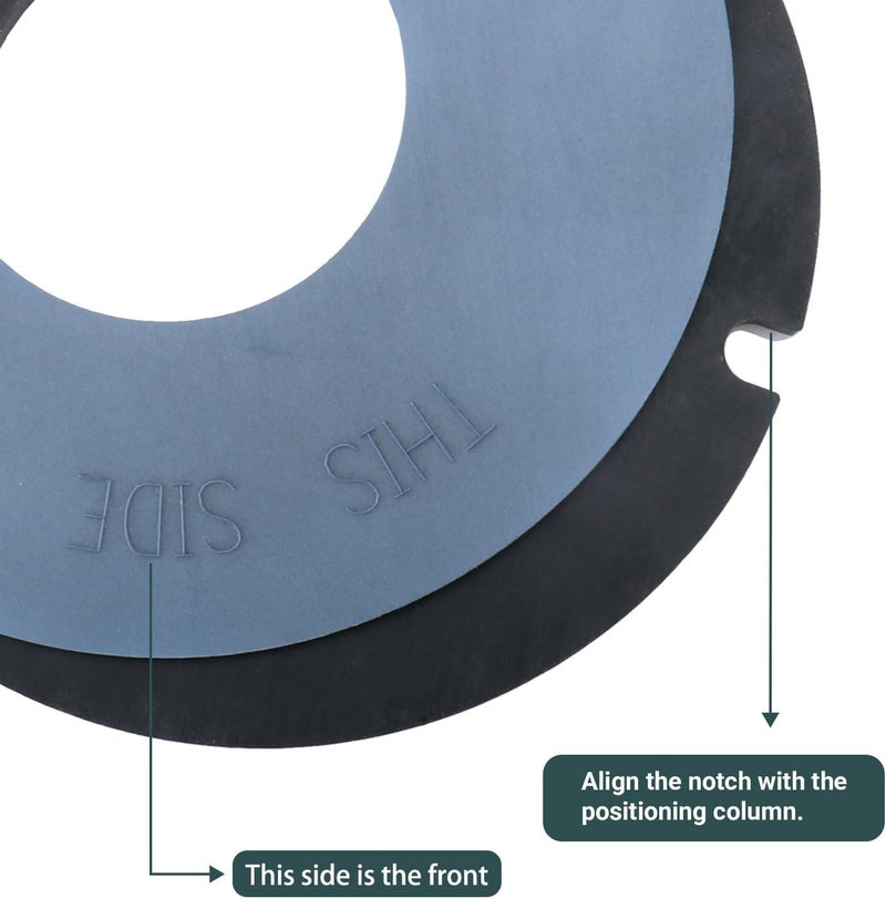 Kylazer 385311462 rv Toilet Rubber Bowl Seal kit Replace ，Suitable for VacuFlush and Sealand Models of Pedestal Toilets - Image 3